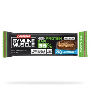 Gymline Box 25 High Protein Bar 36% Choco Nut 25x55g - barrette proteiche (36%) al cioccolato al latte e nocciole