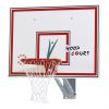 Schiavi Sport Impianto Basket-Minibasket Singolo a Parete, tabellone 120x90 cm