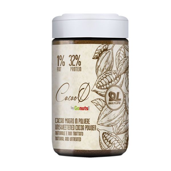 Daily Life Cacao Zero 120 g - Cacao Magro in Polvere Naturale e non Trattato - scadenza 31/03/2023