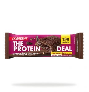 Enervit The Protein Deal Protein bar Brownie Lover 55g - Barretta proteica (20 g) low sugar