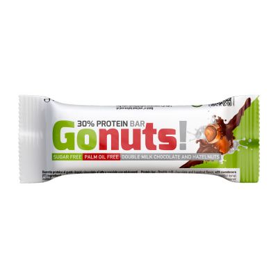Daily Life Gonuts! Protein Bar Double milk chocolate and hazelnuts 45 g - Barretta proteica(30%) - scadenza 31/12/2023