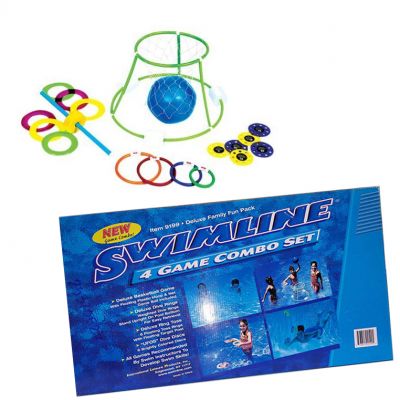 Swimline 4 Game Combo Set - Kit giochi 4 in 1 per piscina