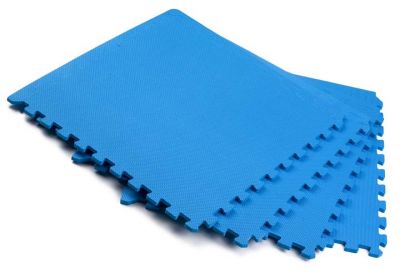 JK Fitness Set Tappetini Componibili Blu, dim 62x62x1,2 cm