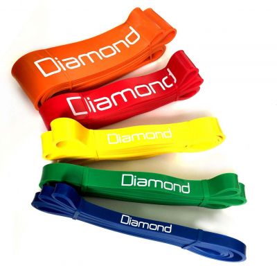 Diamond Fitness Power Band Blu 13 mm, Resistenza 5-10 kg