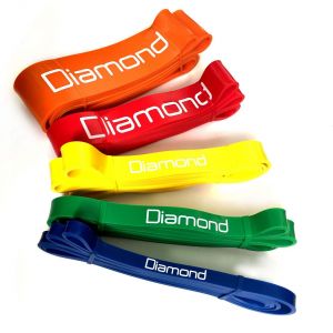 Diamond Fitness Power Band Giallo 29 mm, Resistenza 10-30 kg