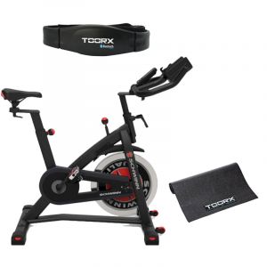 Schwinn kit Indoor Bike 700IC - Bike Volano 18 kg + Tappetino insonorizzante + FASCIA CARDIO Toorx a tripla trasmissione