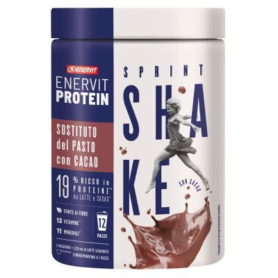 Enervit Protein Sprint Shake gusto Cioccolato 420 g- Sostituto del pasto - scadenza 12/08/2024