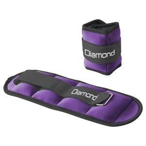 Diamond Fitness Cavigliere Appesantite Viola da 0,5 kg cad