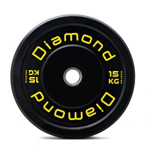 Diamond Fitness Disco Bumper Training Master 15 kg con boccola in acciaio FINE SERIE