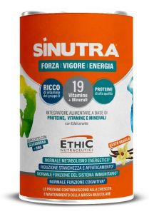 Ethic Nutraceutici Sinutra Vaniglia 270g - Integratore Alimentare a Base di Proteine, Vitamine e Minerali