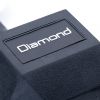 Diamond Fitness Set Manubri Gommati Esagonali Black Oxyde da 2,5 a 20 kg - Totale 180 kg