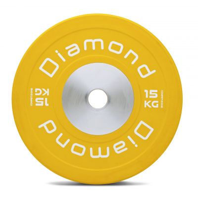 Diamond Disco Bumper Competizione Pro Giallo Ø45 cm Peso 15 kg