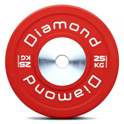 Diamond Disco Bumper Competizione Pro Rosso Ø45 cm Peso 25 kg