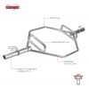 Bilanciere Olimpico Esagonale Shrug Bar Carico Max 200 kg - Con Molle Incluse