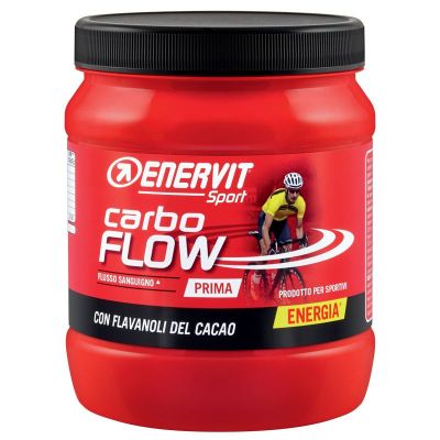ENERVIT CARBO FLOW in Barattolo da 400g gusto CACAO - Energetico a base di carboidrati - scadenza 28/06/2023