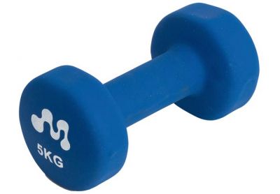 Movi Fitness Manubrio in Neoprene da 5 kg, colore blu