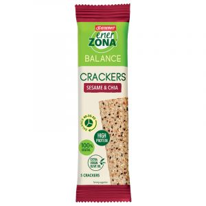 Enerzona Cracker Balance 40-30-30 Sesame & Chia Monodose - Fibre e Proteine - Scadenza 13/07/2023