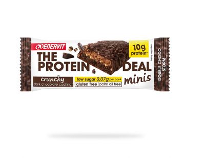 Enervit Protein 10 bar Crunchy minis Double Choco 10x33 g - 10 Mini barrette proteiche low sugar