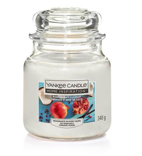 Yankee Candle Original Pomegranate Coconut 340 gr - Candele Profumate In Giara Di Vetro Fragranze Primeva/Estate