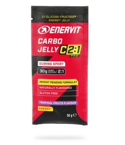 Enervit Carbo Jelly C2:1PRO 50g Tropical Fruits - Gelatina a base di carboidrati con vitamina B1