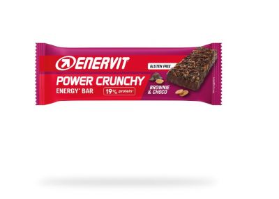 Enervit Power Crunchy Brownie 40g - Barretta energetica con fiocchi d’avena e soia
