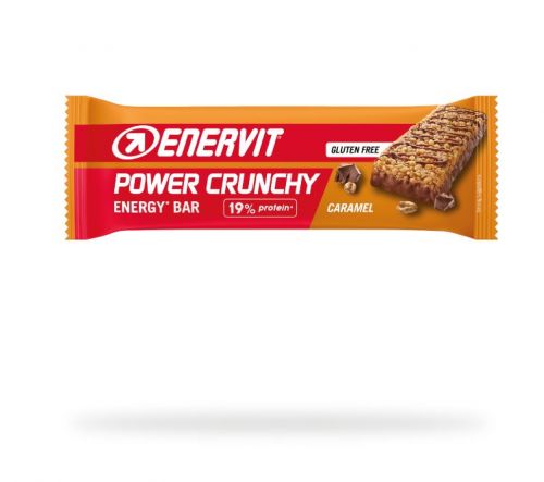 Enervit Power Crunchy Caramel 40g - Barretta energetica con fiocchi d’avena e mais