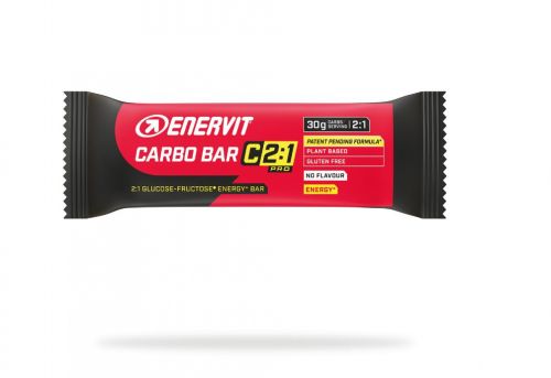 Enervit Carbo Bar C2:1PRO 45g No Flavour - Barretta a base di avena con glucosio e fruttosio e vitamina B1