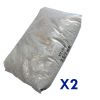 SABBIA DI VETRO Kit 2 sacchi da 25 kg - Granulometria 0,5 - 1 mm specifica per filtri piscina