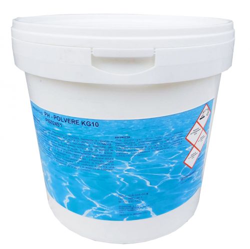 Brenntag PH- Polvere in secchio da 10 kg - Riduttore di pH per piscina