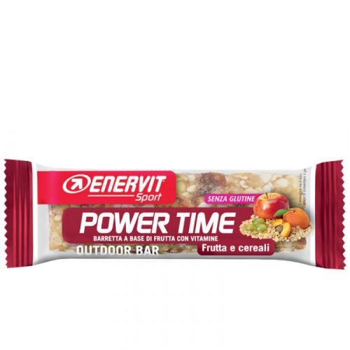 Enervit Sport Power Time Outdoor Bar Frutta e Cereali, barretta energetica 27 g, senza glutine - SCADENZA 01/10/2024