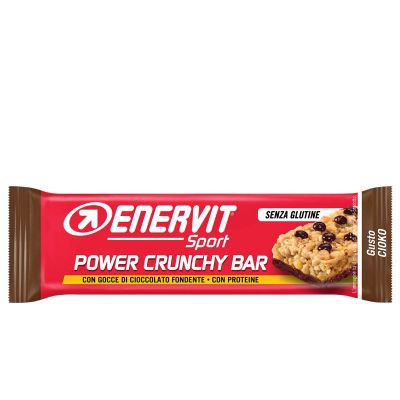 Enervit Sport Power Crunchy Bar Cioko 40 g con gocce di cioccolato fondente - Scadenza 16/03/2024