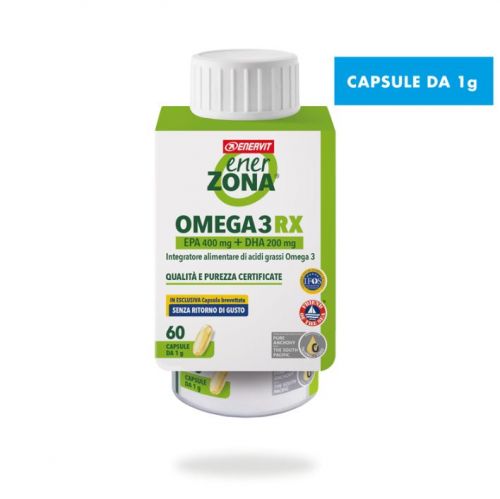 Enerzona Omega 3 RX 60 cps da 1g - Integratore a base di acidi grassi omega 3 