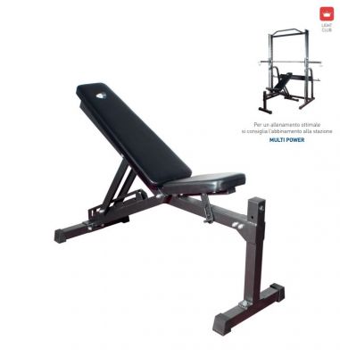 Getfit Force Multi Bench Pro - Panca professionale con sedile e schienale regolabili