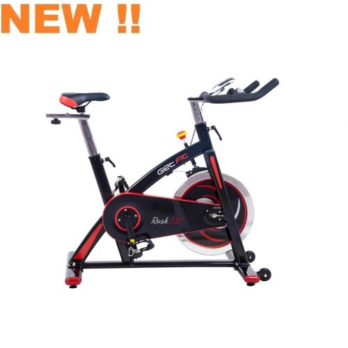  GetFit Spin Bike Home Fitness  Rush 331 - Volano 18 kg, trasmissione catena, sella regolabile