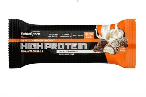 EthicSport High Protein Cocco e Fondente 45 g - Barretta ad elevato contenuto proteico (32%) 