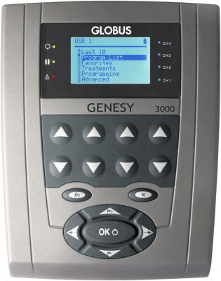 Globus Genesy 3000 Elettrostimolatore Professionale a 4 Canali con 423 Programmi