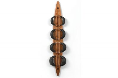 NOHRD Swing Board Ciliegio - Supporto a parete in legno dotato di 4 coppie di Swingbells 2, 4, 6, 8 kg