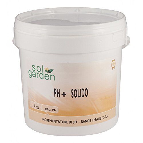 PH+ SOLIDO in secchio da 5 kg - Correttore in polvere per aumentare il valore del pH in piscina