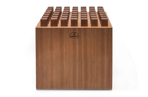 NOHRD HedgeHock Ciliegio - Seduta ergonomica a 49 cubi di legno flottanti singolarmente
